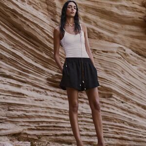 NWT ZARA Black Shorts SZ M